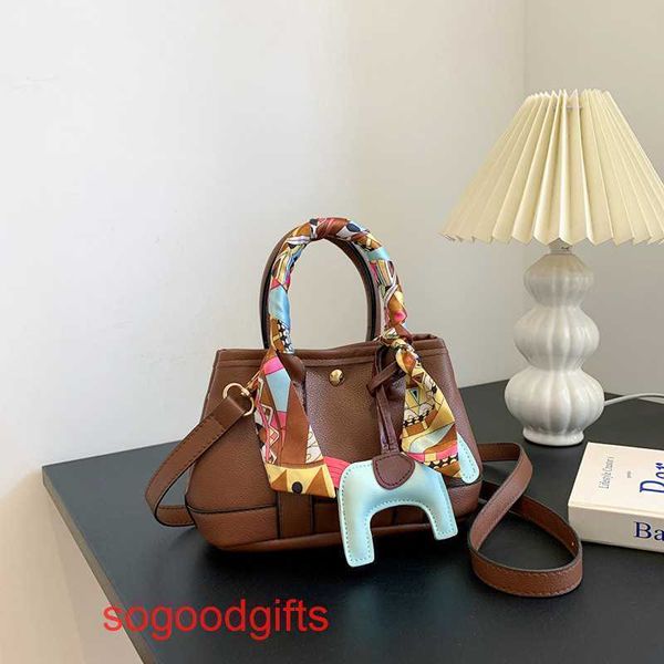 

designer herme bag garden party s women crossbody tote handbags 2022 new network red same style litchi pattern women's large capacity