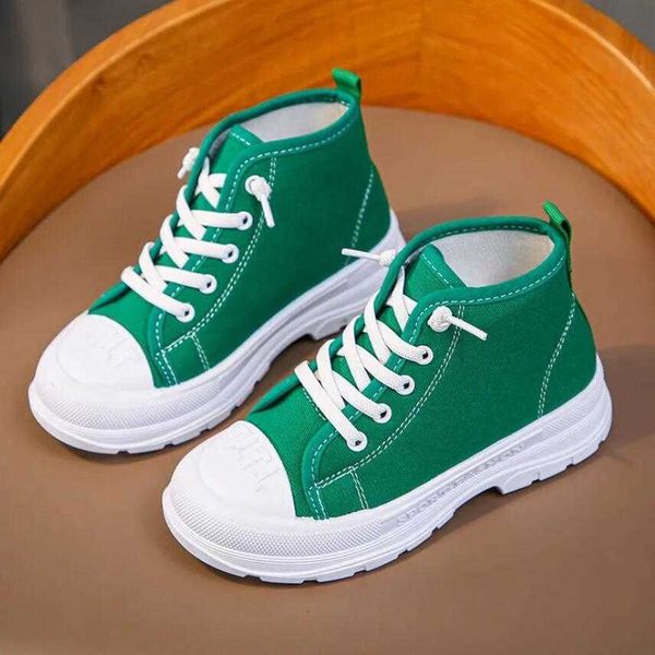 

flat shoes new autumn casual high-canvas sneakers shoes big children green dent platform chunk sport shoes 5 6 7 8 9 10 11 12 years l221012, Black;grey