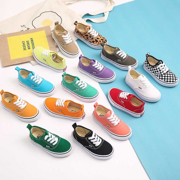 

flat shoes 2021 ins new fashion children canvas sneakers boys girls basic sneakers autumn spring new children canvas shoes l221012, Black;grey