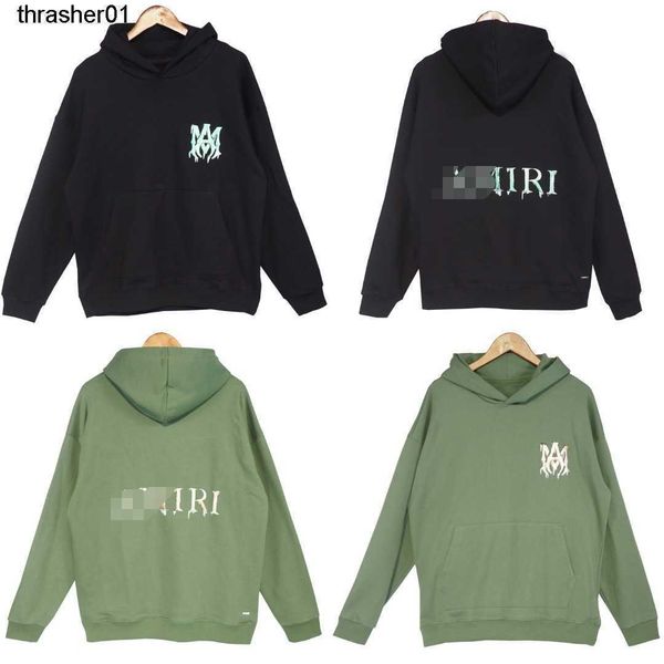 

men's hoodies designer sweatshirts amirs alphabet printed new winter men streetwear hoodie, Black