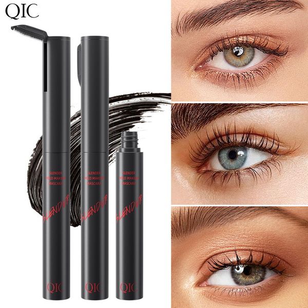 

qic waterproof mascara black slim double headed with comb non tingling long-lasting 7g 2.5mm slender hold makeup mascaras