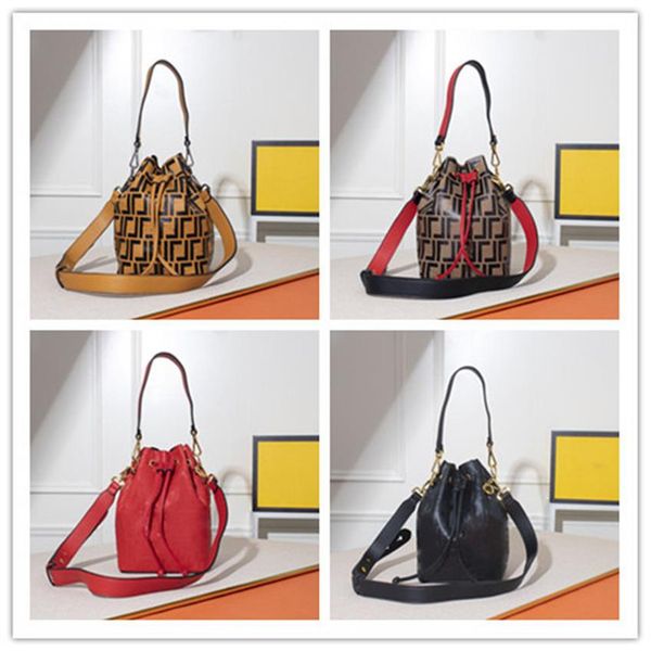 

2021 designer mini mon tresor bucket bag handbag leather drawstring shoulder bag perforated women's 8897 size17 15 25cm198y