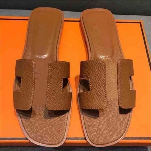 

oran slippers summer designer herme slide womens sandals beach pretty crocodile skin leather flip flops heels ladies sandali fashion de u19q, Black