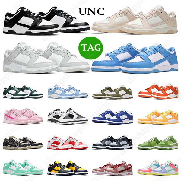 

dr shoes big size reverse panda men casual outdoor sneakers unc coast varsity green grey fog triple pink cactus women sports trainers gai, Black