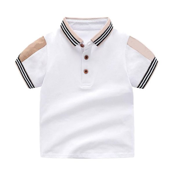 

new 2021 baby t-shirt for boy kids casual stripe shirt summer toddler boys lattice shirts for children 1-7 years293h, Blue