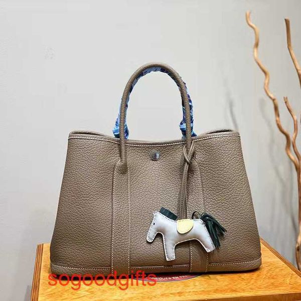 

designer herme bag garden party bags women crossbody tote handbags togo handmade garden bag printed women's small one shoulder portable
