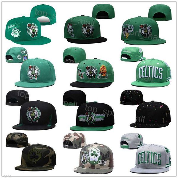 

basketball adjustable caps sun summer snapback hats marcus smart grant williams derrick white team black green grey fitted knitted casquette, Black;white