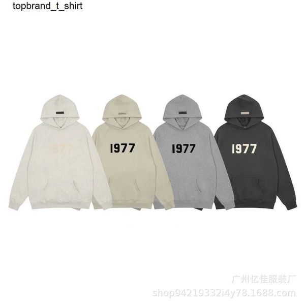 

new men's designer flocked letter print plush fashion streetwear hoodie, Black