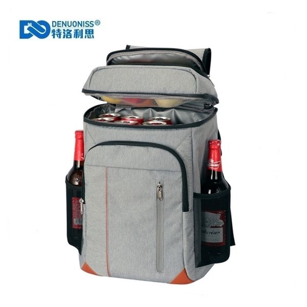 

ice packsisothermic bags denuoniss 22l cooler bag bakcpack 100% leakpoof large thermal bag outdoor picnic beach cooler car refrigerator bag