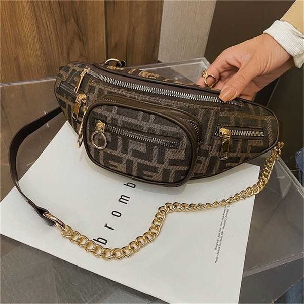 

70% off 2023 designer bag women's small korean popular chest canvas messenger chain