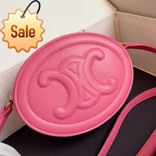 

designer bags small round triumphal arch pig nose moon cake lisa the same pink bag mini leather messenger factory direct sale