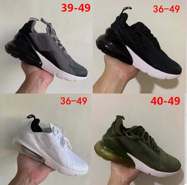 

2021 270s big size us15 men women running shoes cushion breathable 270 27c black white red yellow blue brown mens womens outdoor