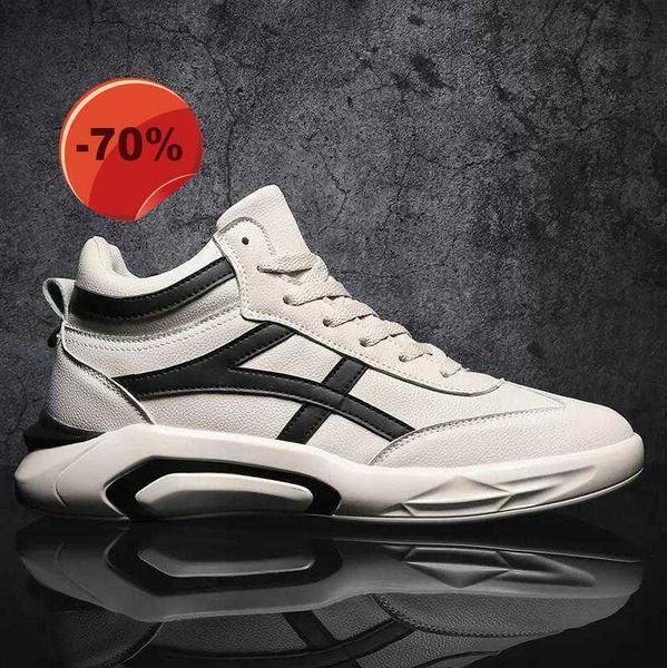 

men casual shoes fashion breathable sports shoes white black red high cut outdoor 36-43 s size