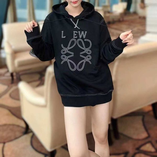 

men's hoodies sweatshirts designer hoody loewss luxury sense distinguish from market long sleeved, Black