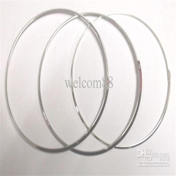 

10pcs lot silver plated choker necklace wire cord for diy craft fashion jewelry gift 18inch w18268s, Golden;silver