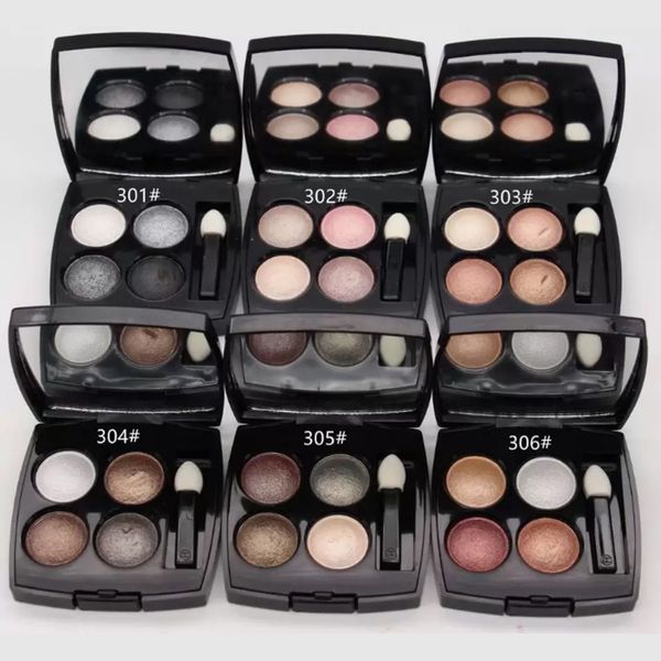 

new branded makeup eye shadow 4 colors matte eyeshadow shadows palette with brush 6 styles