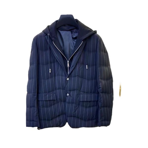 

men's down & parkas 2022 designer designed fashionable feather two-piece suit for autumn and winter, Black