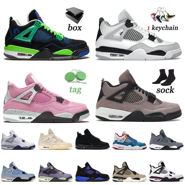 

4 4s iv military black mens basketball shoes university pink taupe haze off sail zen master what the men women j4 jorda sneakers trainers e3