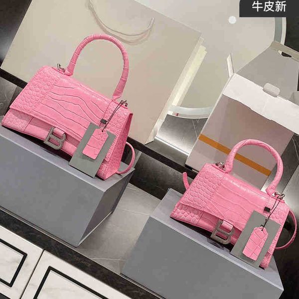 

bag designer balencigas handbags hourglass women's leather high sense crocodiless single shoulder messenger french paris minority porta
