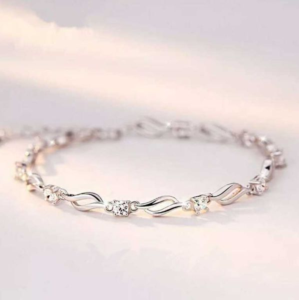 

beaded strands sz0026-g 18cm new fashion bracelets for women with crystal stone charms women's bracelet engagement gifts l221012, Black