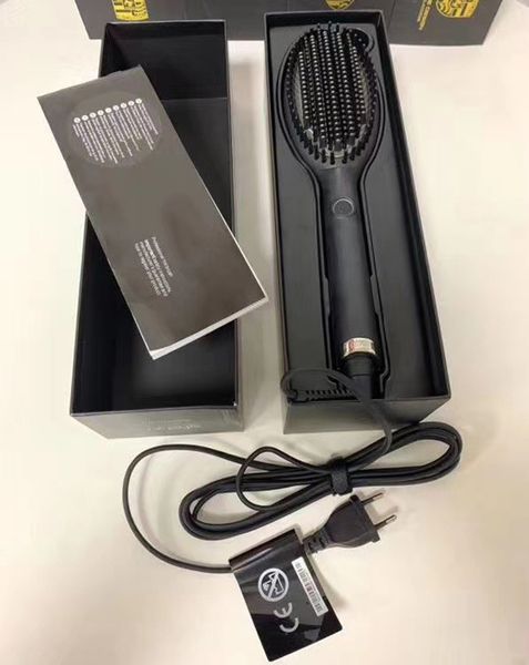 

branded black electric hair straightener classic professional styler fast brush straighteners iron hairing styling tool with retail box