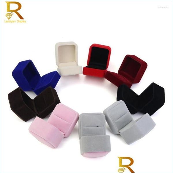 

jewelry pouches bags jewelry pouches wholesale veet display box earrings ring boxes foldable case for wedding packaging dhj7m, Pink;blue