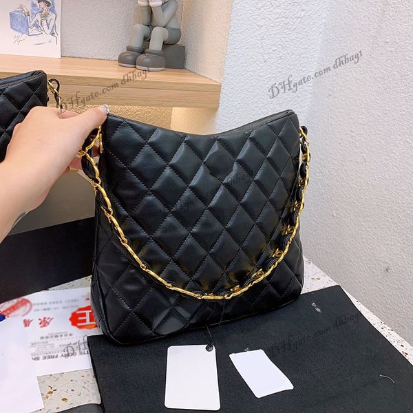 

22k womens designer hobo tote evening bag lambskin gold metal hardware shoulder crossbody bags handbag luxury brand wallet pouch purses unde