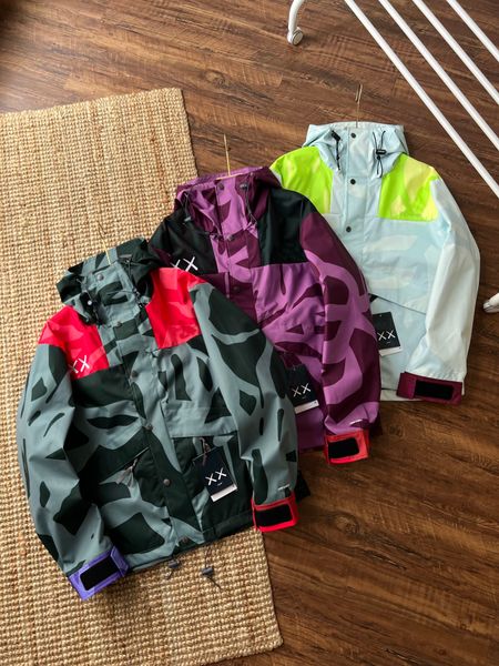 

2022 new men's and women's jacket coat autumn ands winter classic co branded locomotive workwear waterproof windproof loose fit, Black;brown