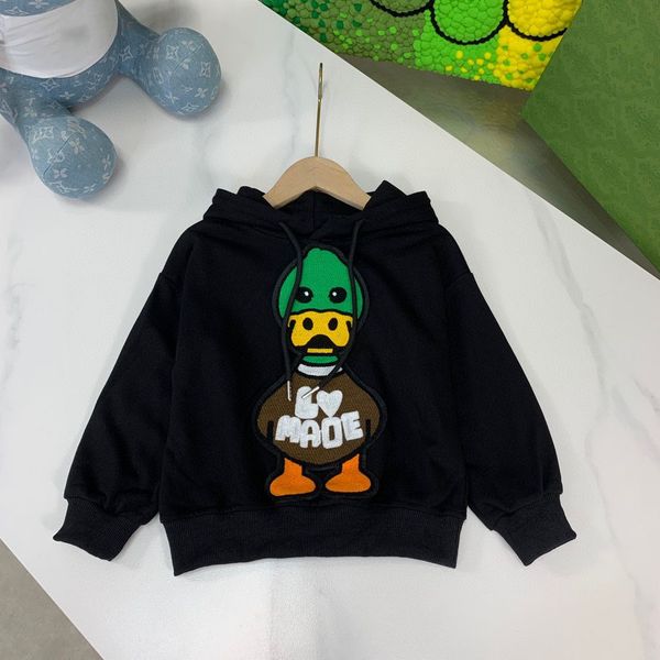 

baby clothes sets kids designer clothes hoodies girls boys tracksuits with letters fasion duck pattern sports loose outfit warm autumn and w, White