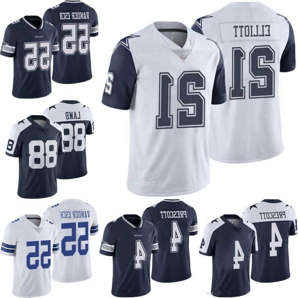 

football jerseys men women youth dallas''cowboys''jersey 4 dak prescott 55 leighton vander esch 21 ezekiel elliott 88 ce, Black;red