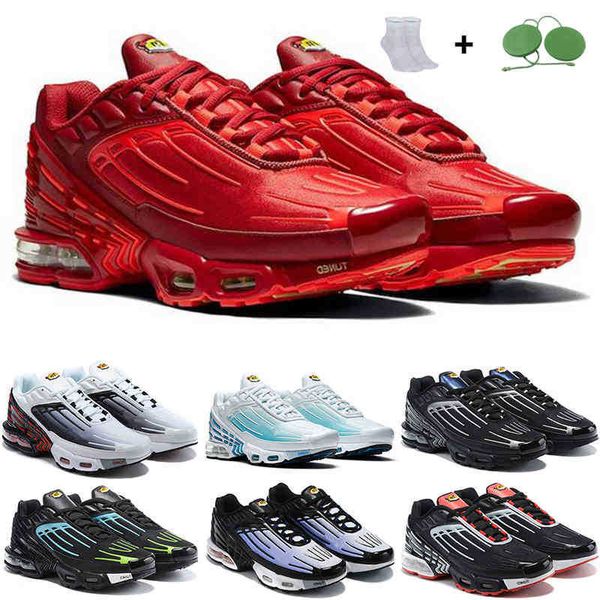 

running shoes outdoor trainers fashion design triple black iridescent white laser blue bred hyper violet sunset tn plus 3 women men