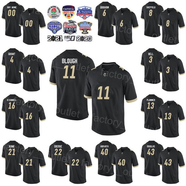

ncaa purdue football college 15 drew brees jersey 36 edwin watson 11 david blough 16 len dawson 1 akeem hunt 23 bolden university team color, Black