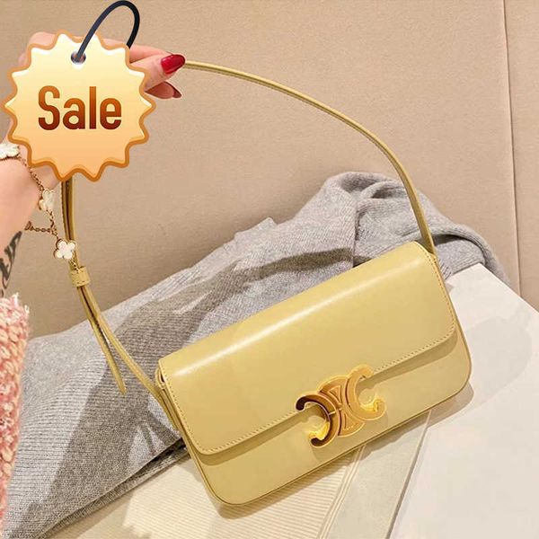 

designer bags old flower triumphal arch women's small square single shoulder underarm fashion crossbody bag leather stick factory direc