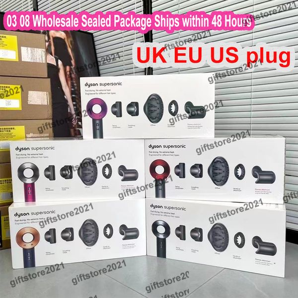 

hd08 hd03 3rd generation hair dryer for dyson fanless vacuum hair dryer full label sealed packaging eu us au uk plug