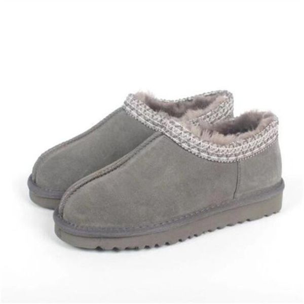 

designers australia boot women classic luxury slipper boots ankle snow boots winter slippers wgg man tasman shoes size 34-44, Black