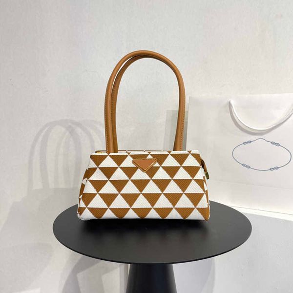 

pbag triangle shopping bags totes symbola gallerie women embroidery designer woven fabric leather tote bag designers handbag messenger cross