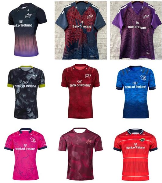

2021 2022 2023 munster city rugby jersey 21/22/23 leinster home away men football shirt rugby-trikots size s-5xl 825, Black;yellow