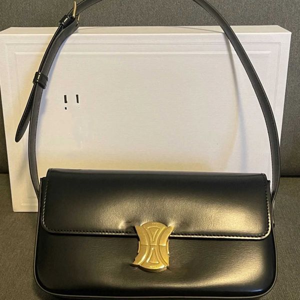 

designer bags lisa's same genuine leather women's 2023 new versatile arc de triomphe armpit buckle small square oblique span metho