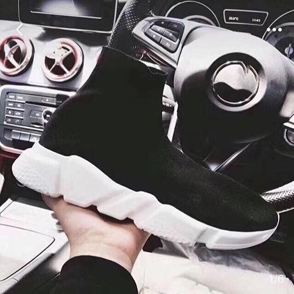 

boot shoes speed trainer casual sock shoe triple black white pink glitter green flat fashion mens balenciagas women runner socks fzm balenca