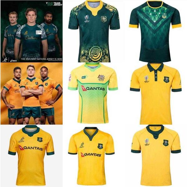 

18 19 20 2021 2022 australia rugby jerseys home and away kangaroos wallaby size s-5xl maillot de national league, Black;gray