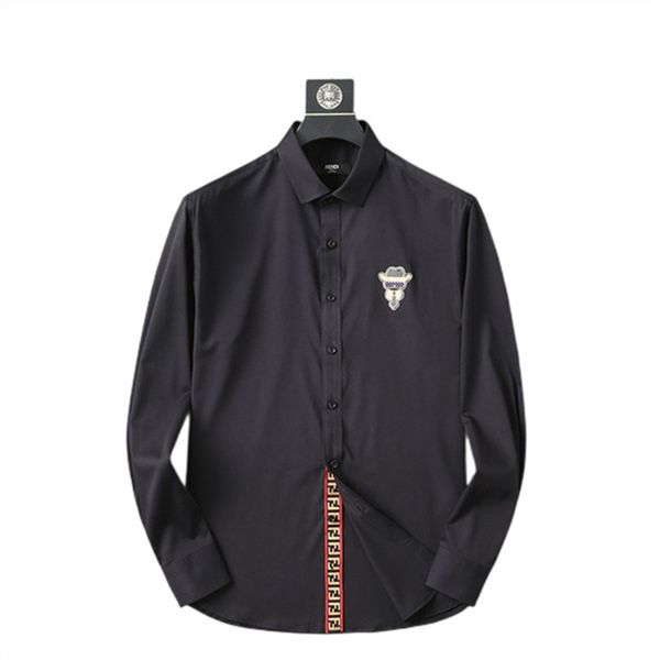 

2022 happyjeffery new men shirts slim fit floral printed long sleeve button male business casual men's shirt dress casual asian size, White;black