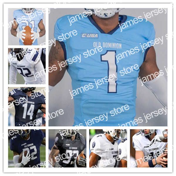 

american college football wear custom college old dominion odu football jersey hayden wolff d.j. mack jr. blake watson elijah davis jon-luke, Black