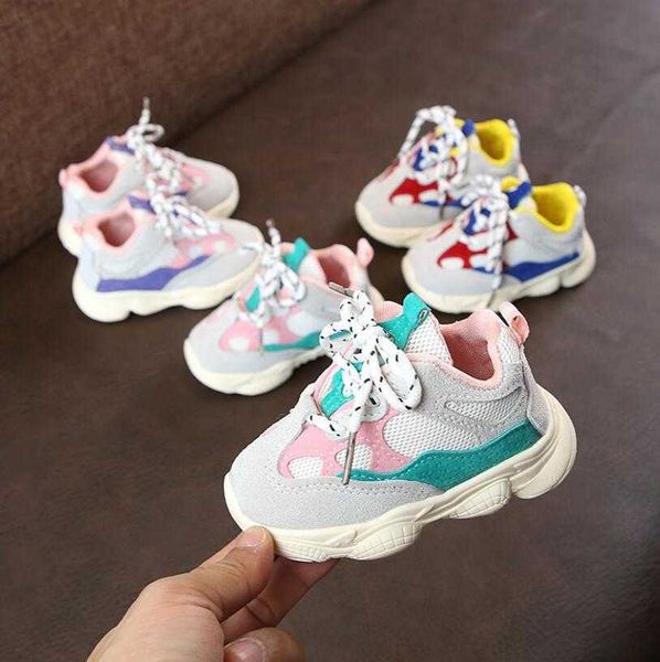 

children shoes sneakers boys girls sport child leisure trainers casual breathable kids running baby toddler l221013, Black;red