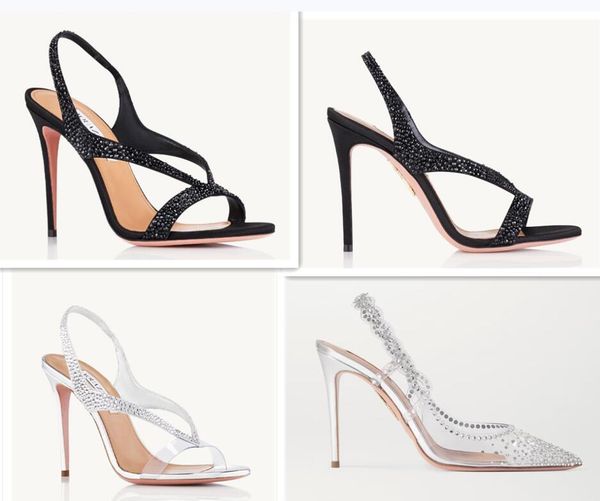 

elegant brand secrets izzy sandal shoes black white women pointed toe lady suede ed pvc crystals buckle-fastening ankle strap pumps eu35-43