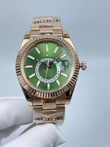 

automatic mechanical mens watches designer luxury business fashion 40mm precision and durability 2813 movement stainless steel watch, Slivery;brown