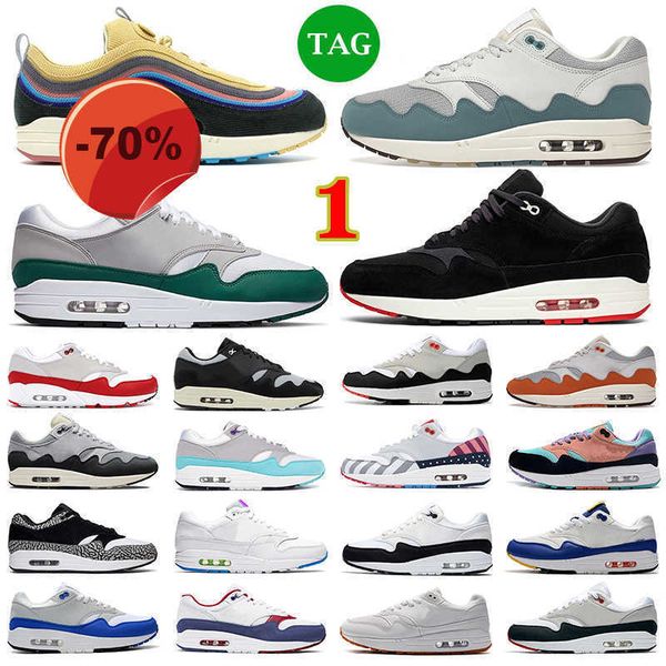 

og 1 87 men running shoes sneakers women 1s 87s black noise aqua saturn gold bred daisy mens trainers outdoor sports shoe