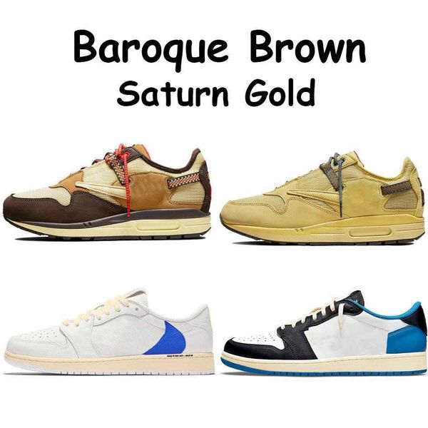 

shoes fragment design x jumpman 1 low og sp baroque brown saturn gold high men women sneaker dm7866-140