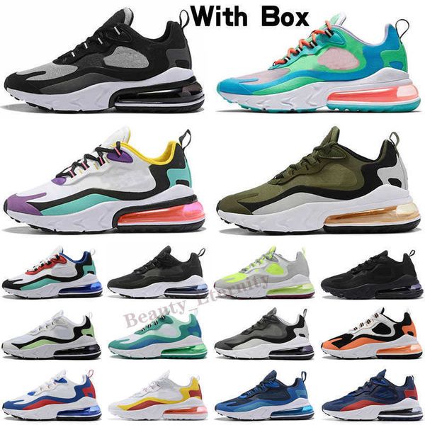 

bred react men women run shoes 270s bauhaus optical core white university red triple black dusk purple teal mens trainers sports sneakers