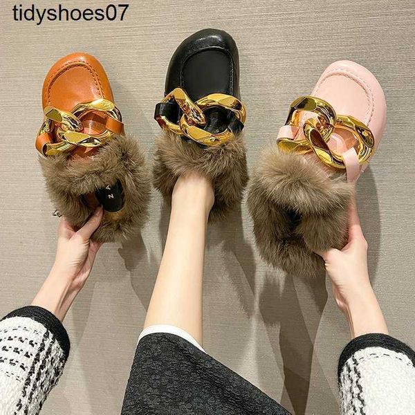 

35 42 large women's shoes pure cotton cashmere 41 fat feet autumn and winter plush slippers women's bag head wear half slippers, Black