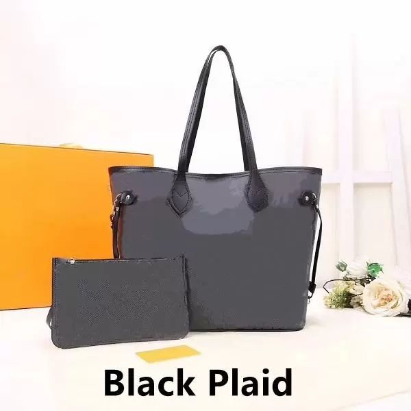 

2pcs/set high qulity classic luxurys bags womens handbags flower ladies composite tote pu leather shoulder bag 4858